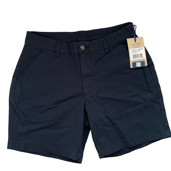 Chubbies The Armadas 7” Flat Front Cotton Stretch Twill Shorts Size 30 Blue New - Picture 1 of 9